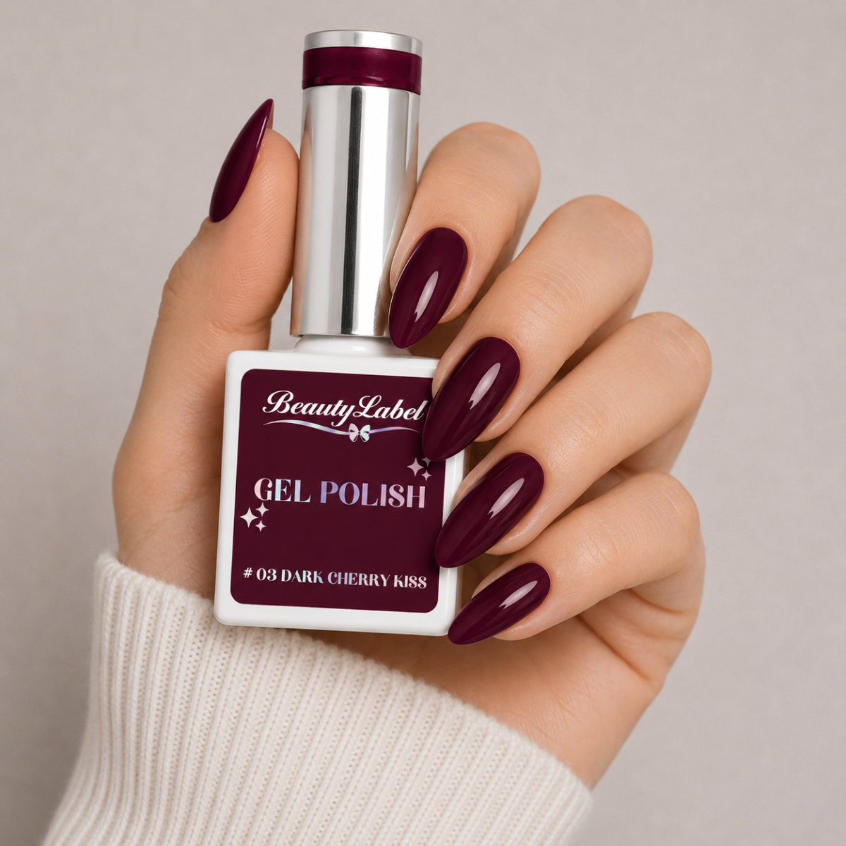 Beauty Label Gelpolish #03 Dark Cherry kiss - TPO vrij