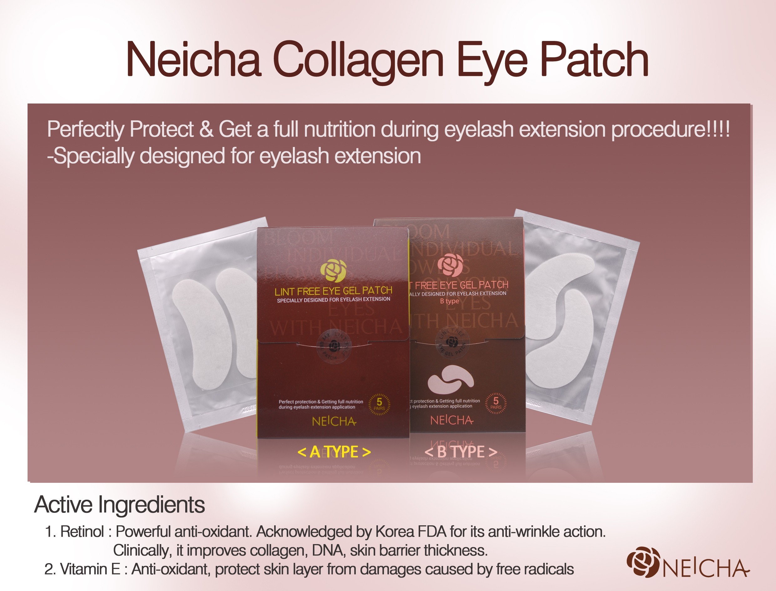 Neicha - Lint free eye patch 10 paar -A & B type