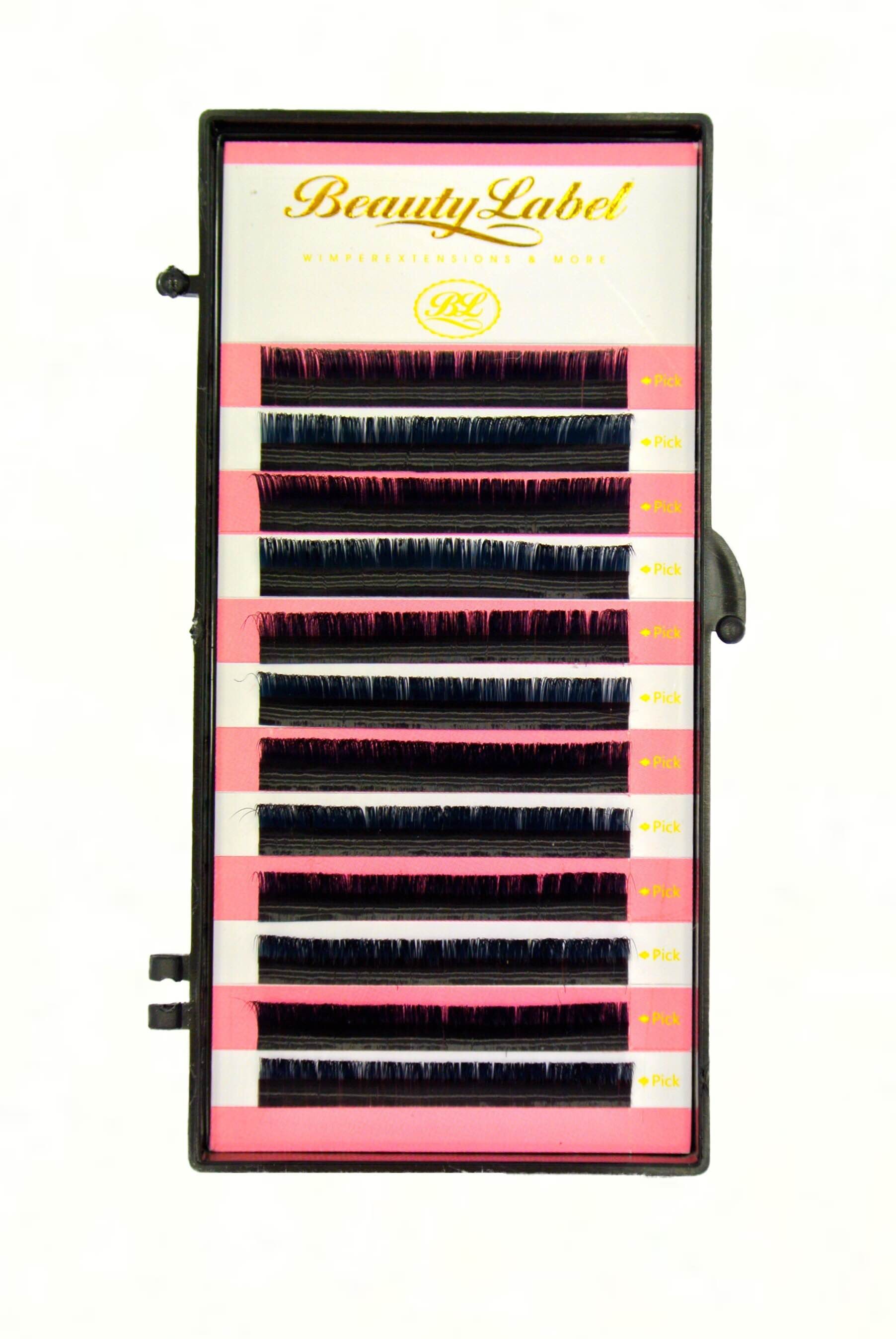 Beauty Label C+ krul soft silk super zachte volume wimpers voor de proffesionele wimperstyliste te gebruiken.
