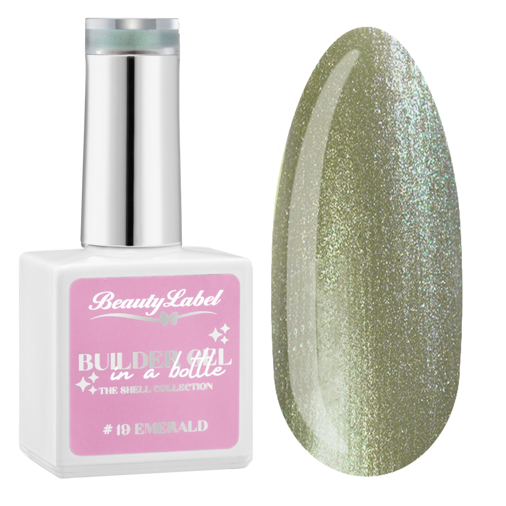 Beauty Label Builder in a bottle #19 Emerald - The shell collection