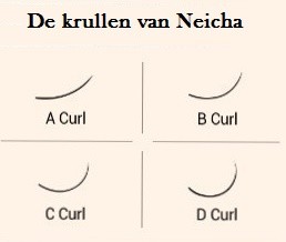 Neicha Color Lashes Yellow C krul, mooie wimperextensions om een super gave look te creeëren