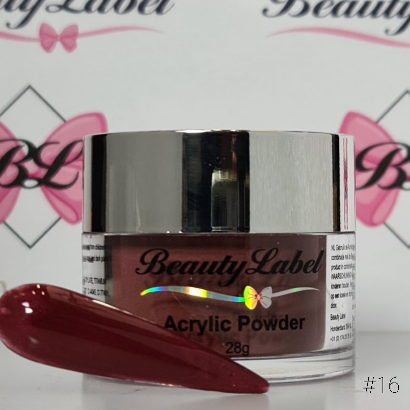 Beauty Label Acrylic Color Powder #16