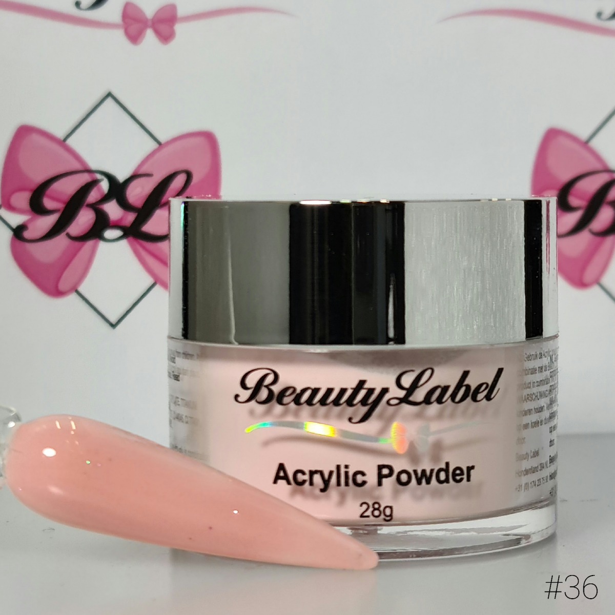 Beauty Label Color Acrylic Powders #36