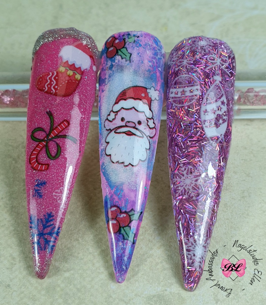 Beauty Label  Fluorescence Marble Ink pink