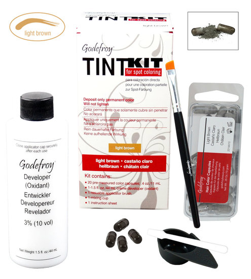 Godefroy Eyebrow Tint Kit - Kleur - Light Brown