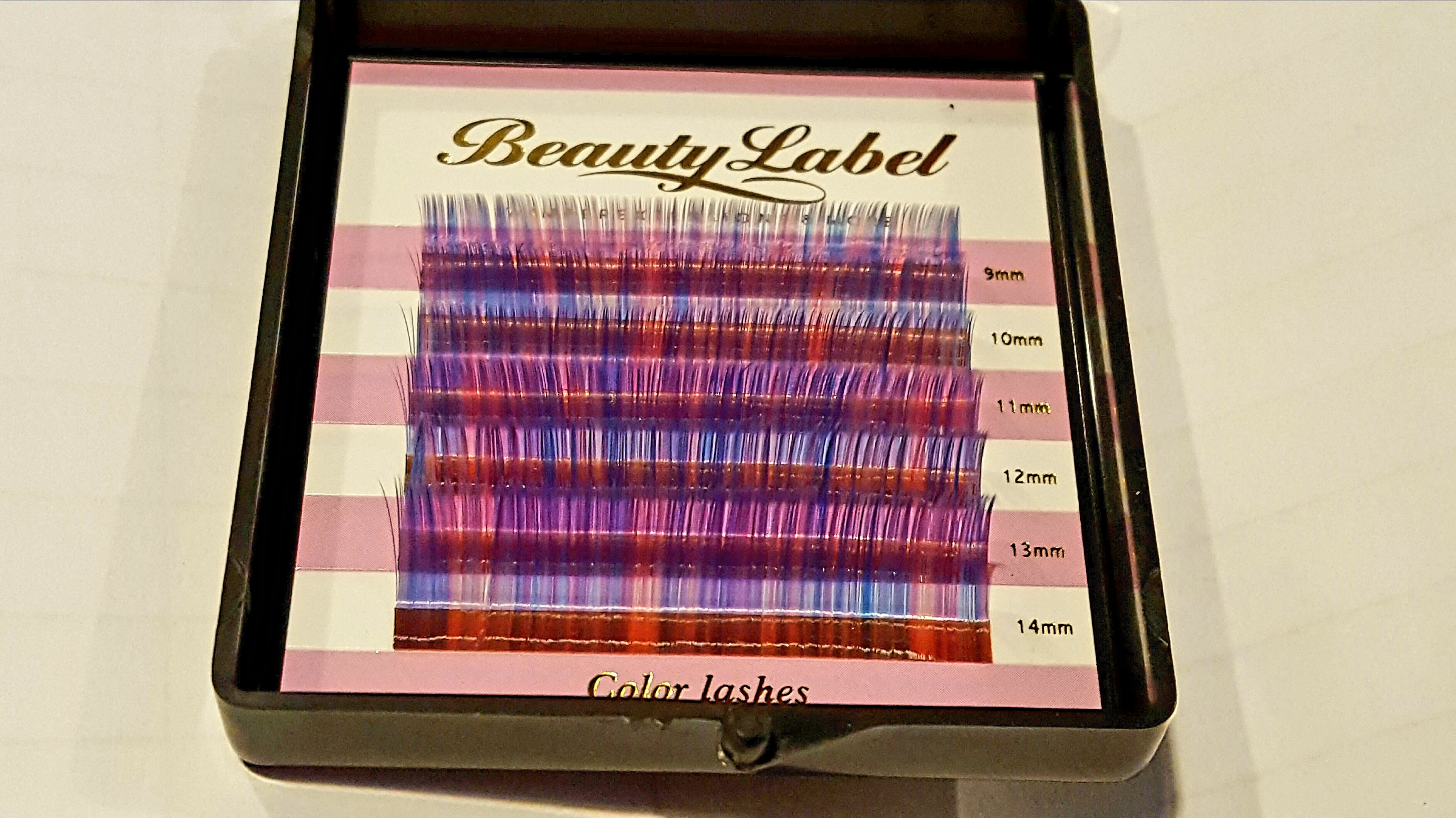 Beauty Label Color lashes rainbow D 0.07 mix