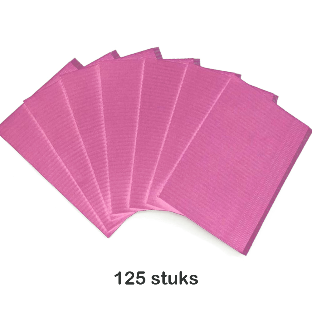 Table towels pink 125 stuks