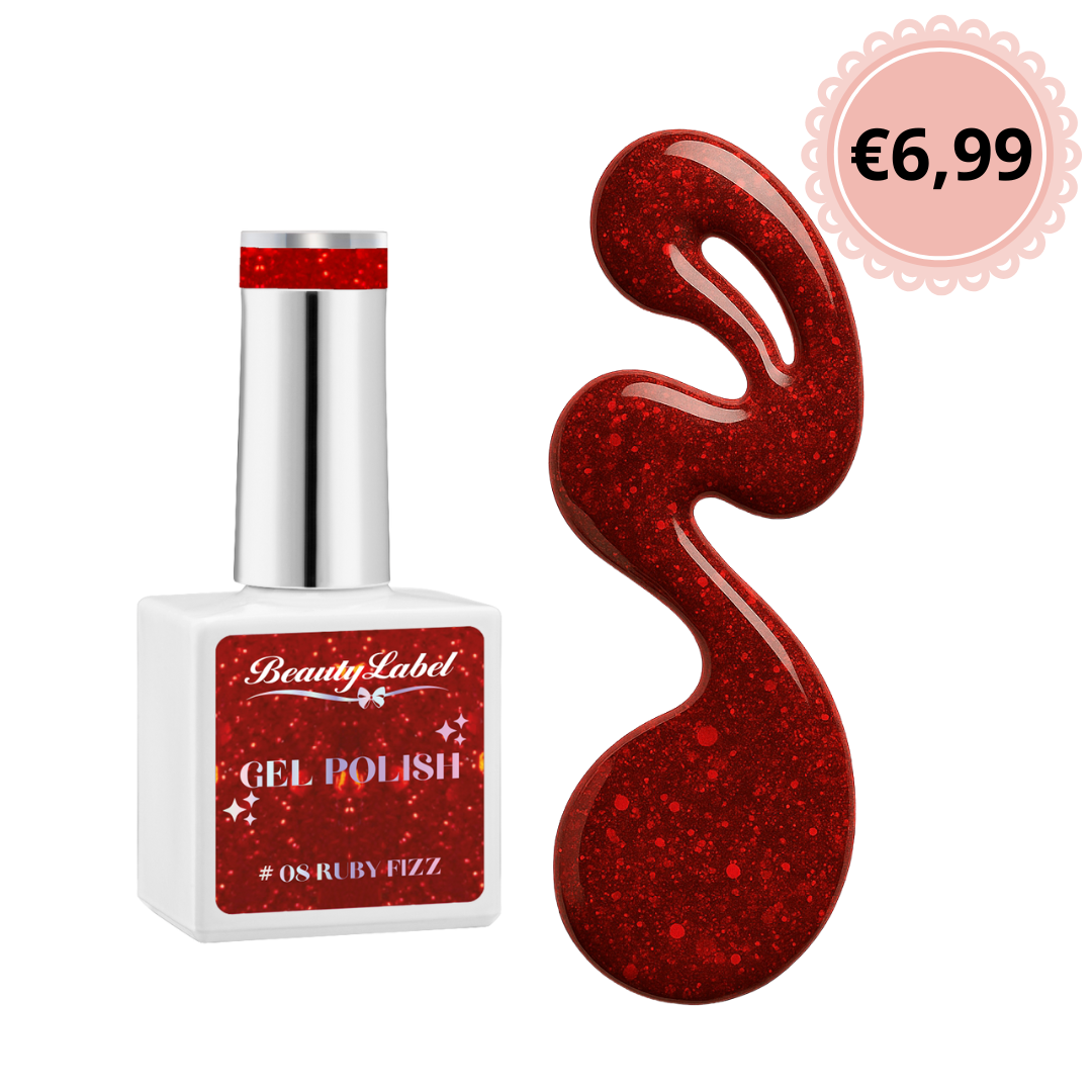 Beauty Label Gelpolish #08 Ruby Fizz -  TPO vrij