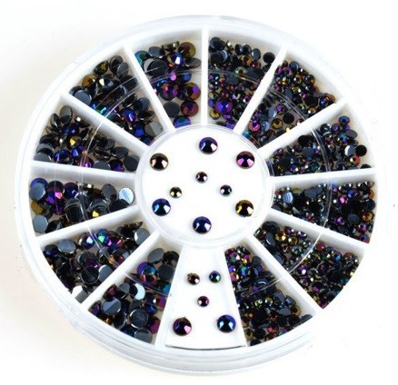 zwarte strass wheel