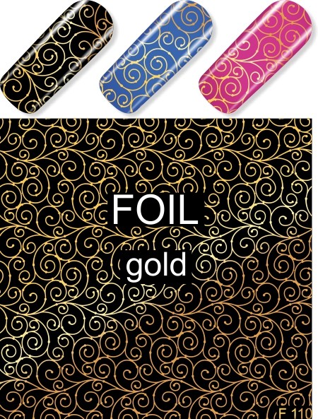 Quida water decal F 110 gold