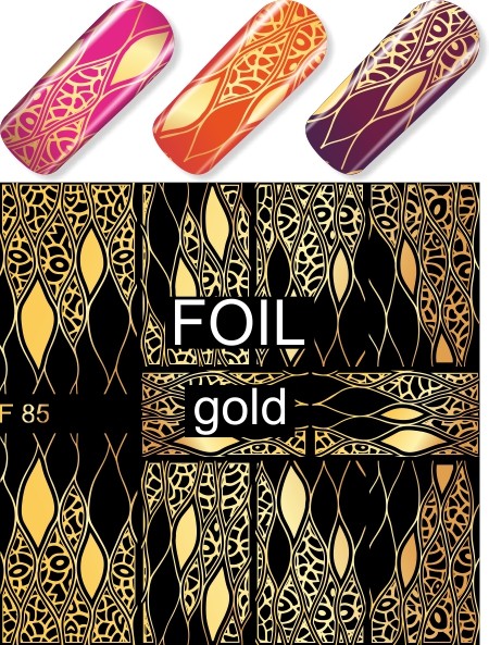 Quida water decal F 85 gold