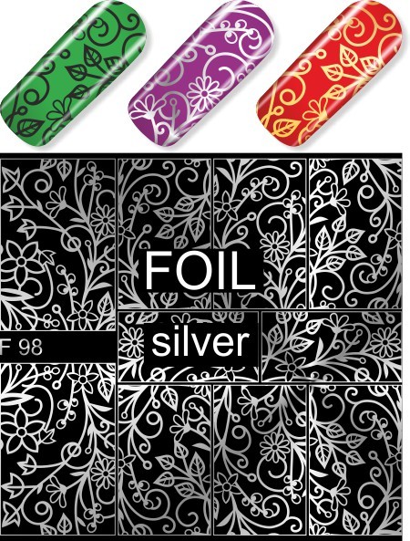 Quida water decal F 98 silver