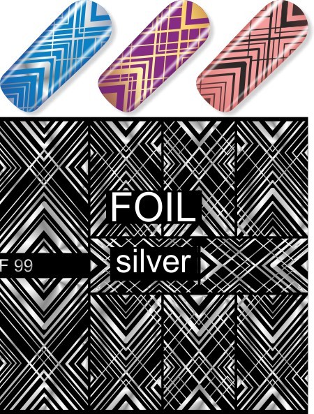 Quida water decal F 99 silver