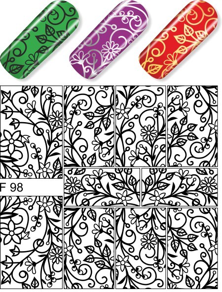 Quida water decal F98 black