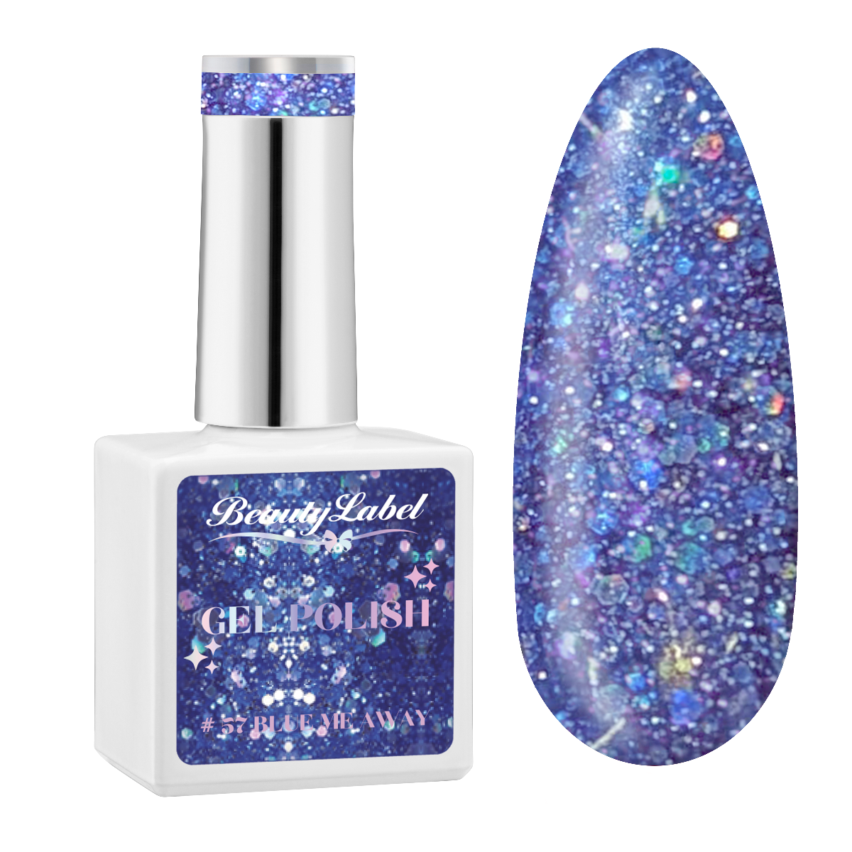 Beauty label Gelpolish #57 Blue Me Away - TPO vrij