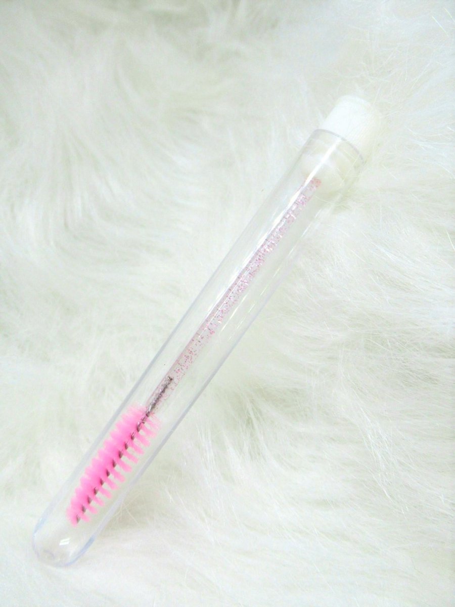 Beauty Label Wimperborstel Pink glitter in buis