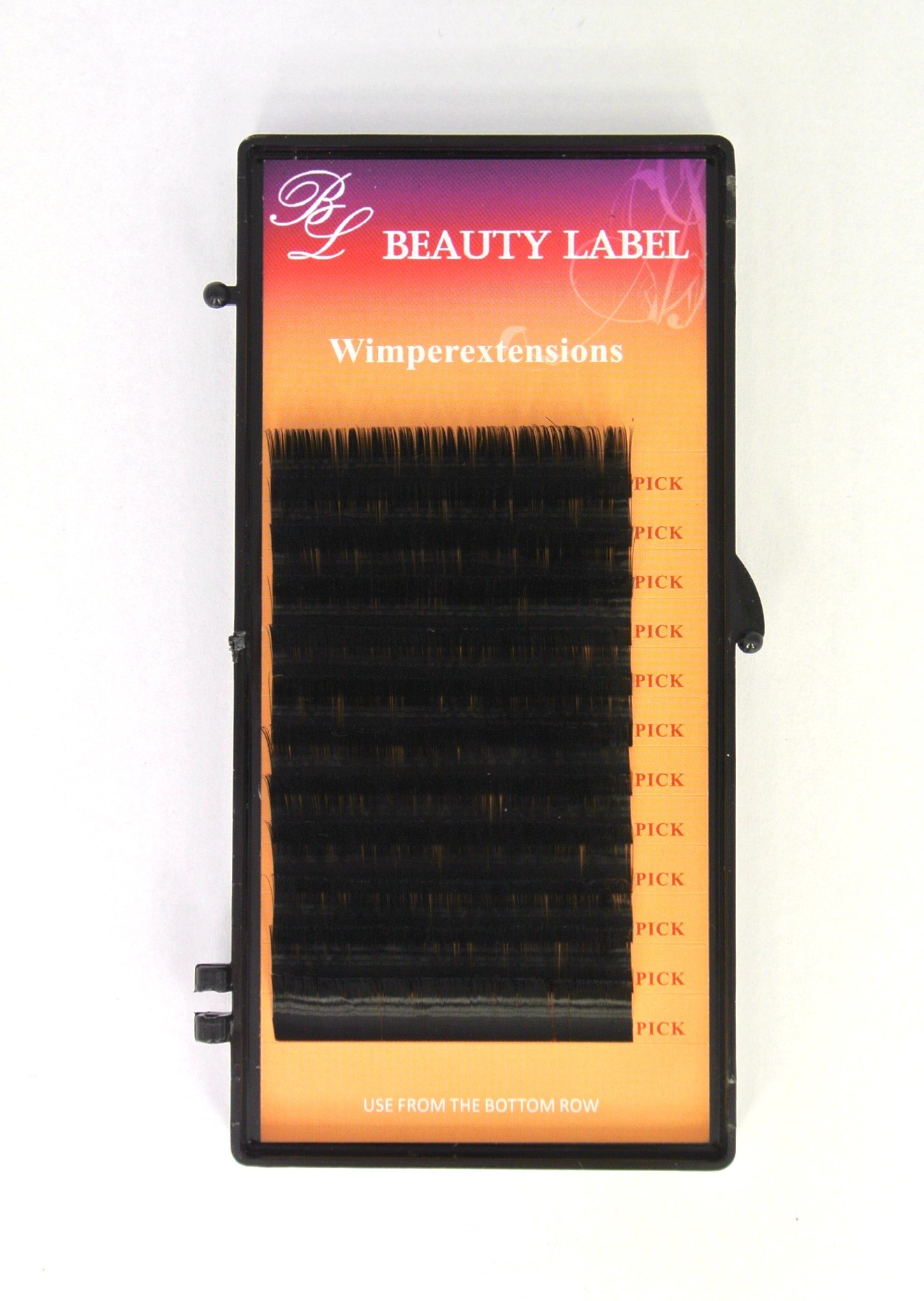 Beauty Label C krul silk coating super zachte volume wimpers voor de proffesionele wimperstyliste te gebruiken.