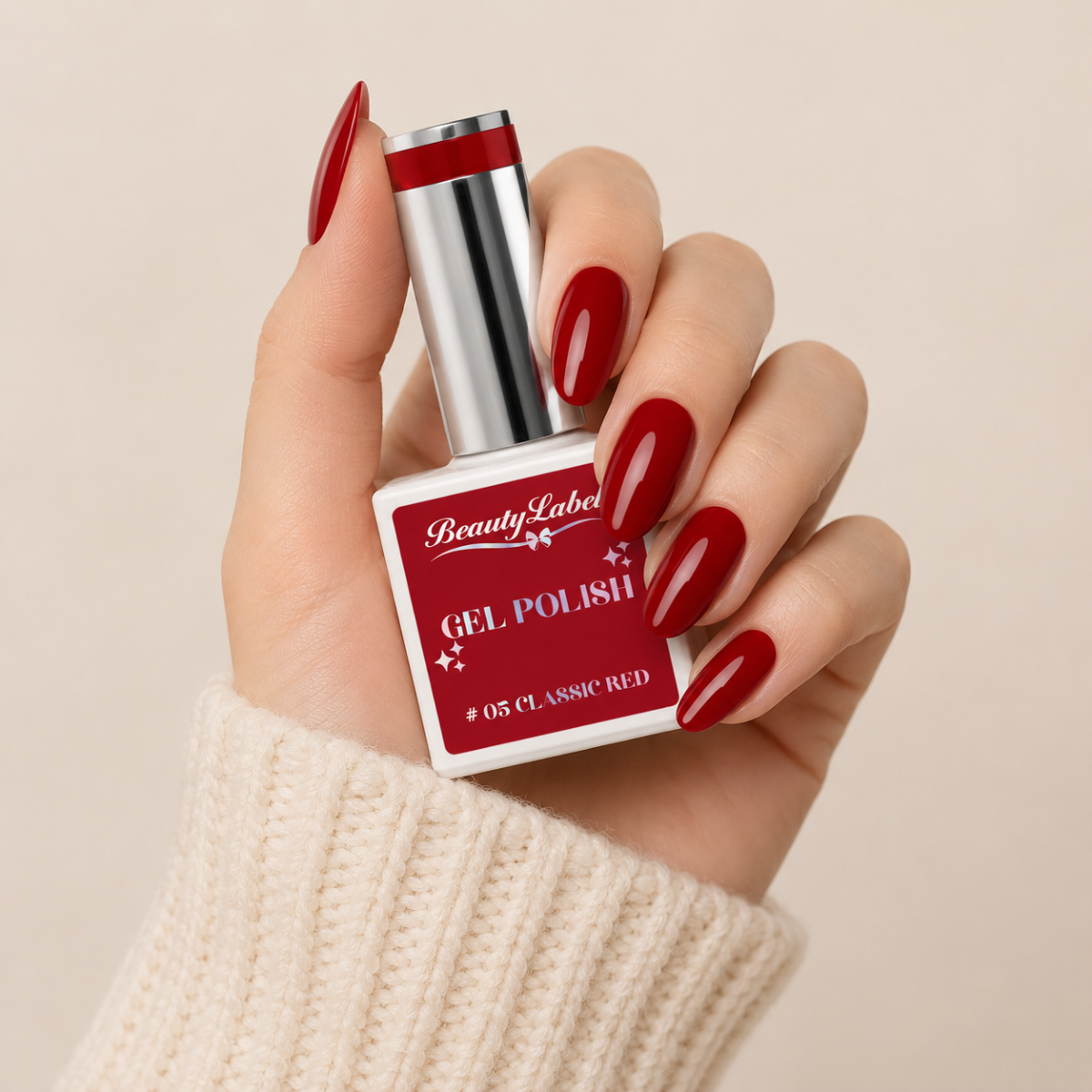 Beauty Label Gelpolish #05 Classic Red - TPO vrij