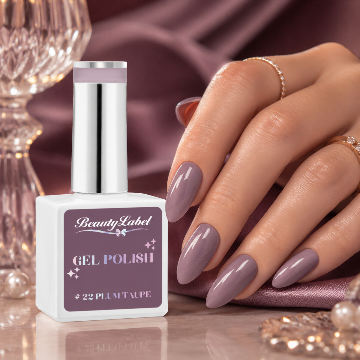 Beauty Label Gelpolish #22 Plum Taupe - TPO vrij