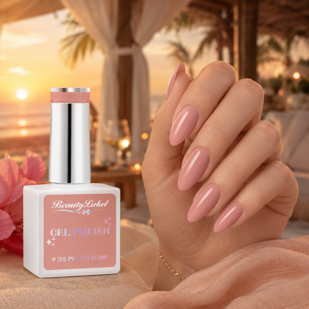 Beauty label Gelpolish #35  Peach Whip - TPO vrij