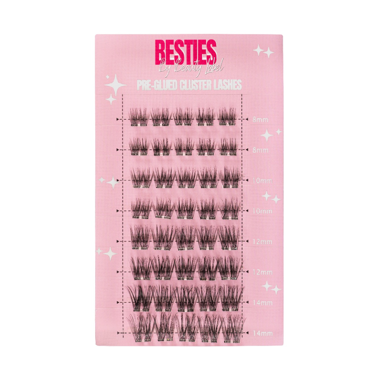 Beauty Label Besties - Pre Glued Cluster Lashes - Fake it Baby