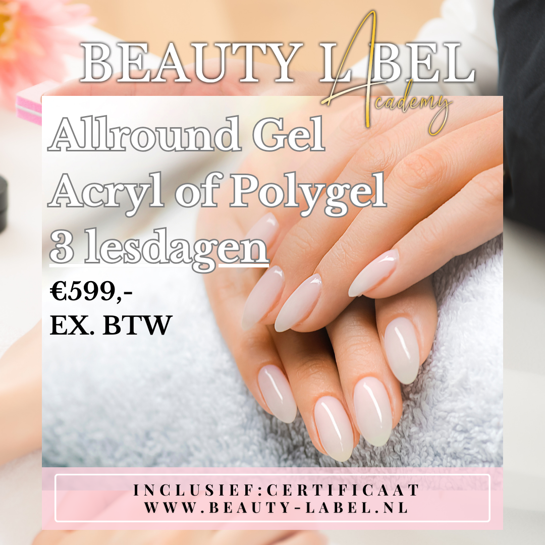 Allround opleiding 3 daagse Acryl of Gel of Polygel 