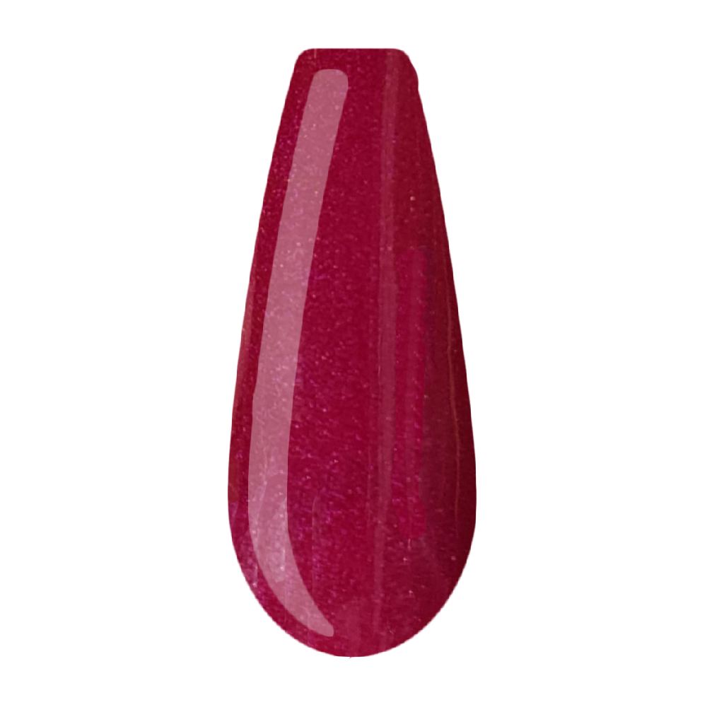 Beauty Label Acrylic Color Powder #14 in een effen rode kleur, ideaal voor een klassieke en krachtige nagellook.