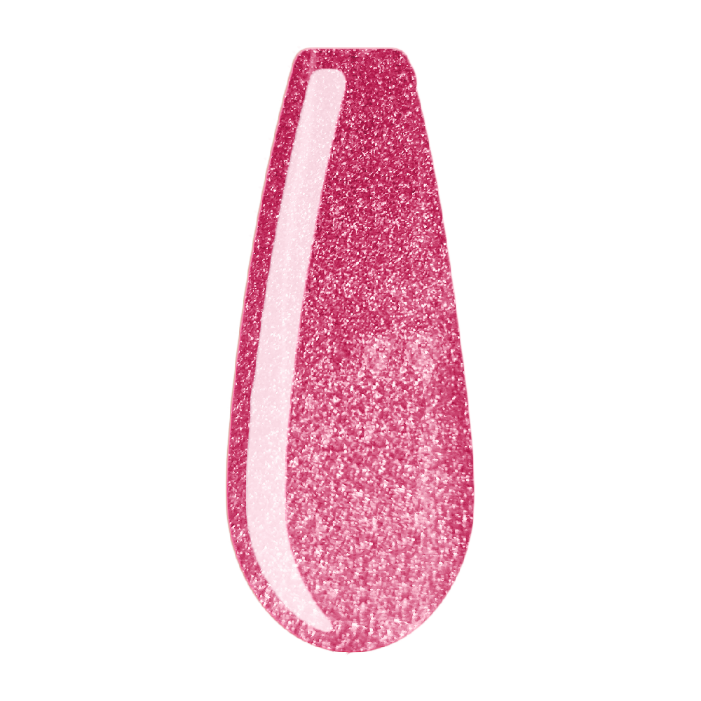 Beauty Label Acrylic Color Powder #50 in roze met een subtiele glitter – zachte acrylpoeder met elegante glans.