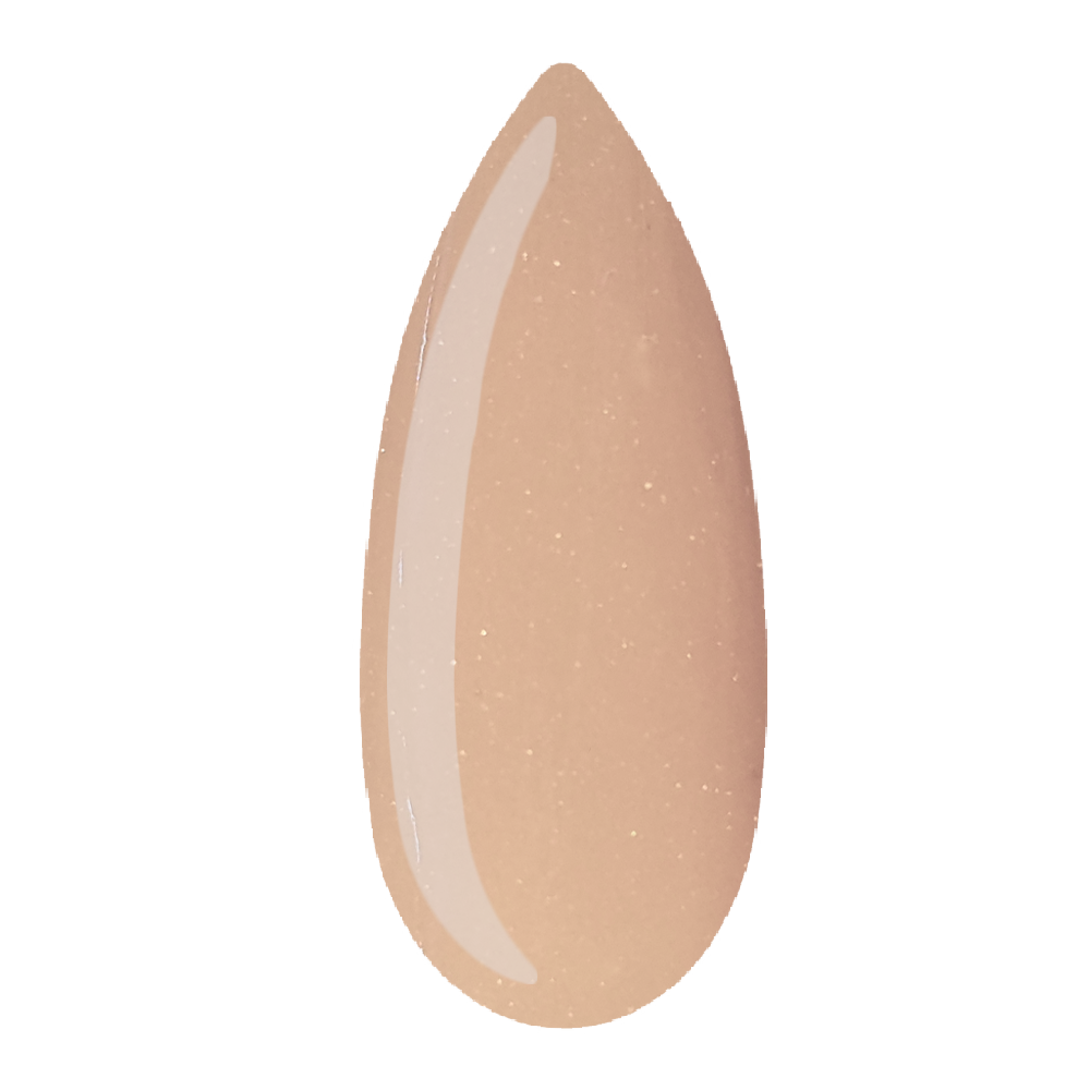 Beauty Label Acrylic Powder - Cover Sparkling Beige, dekkend beige acrylpoeder met een subtiele sparkle voor elegante en stralende nagels.
