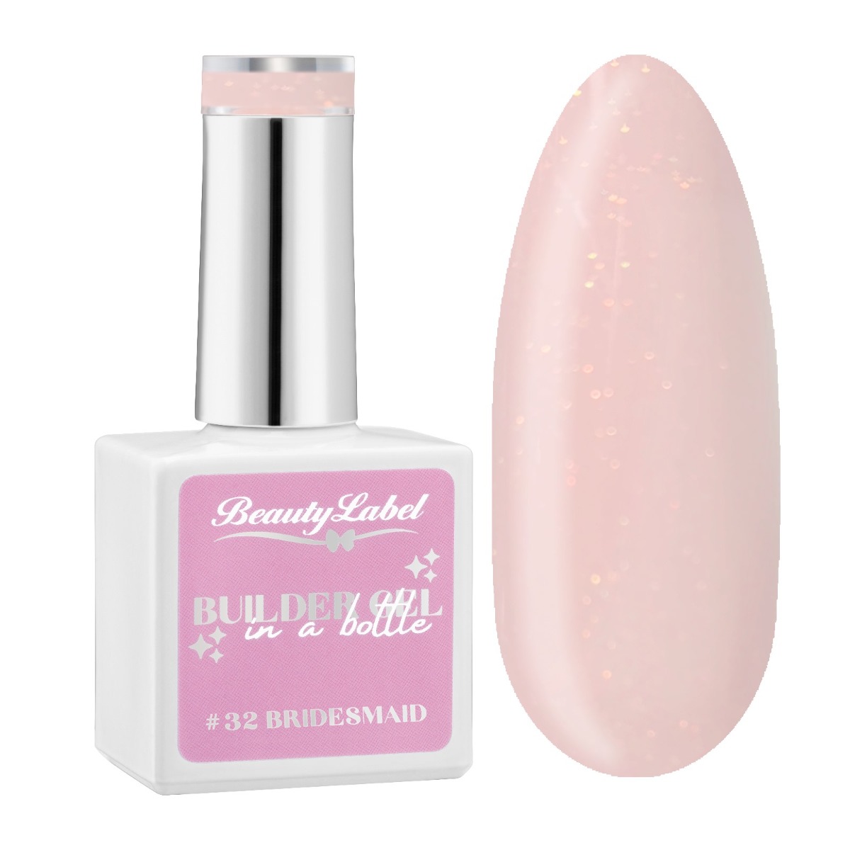 Beauty Label Builder in a Bottle #32 Bridesmaid met een zachte romantische tint perfect voor bruiloften