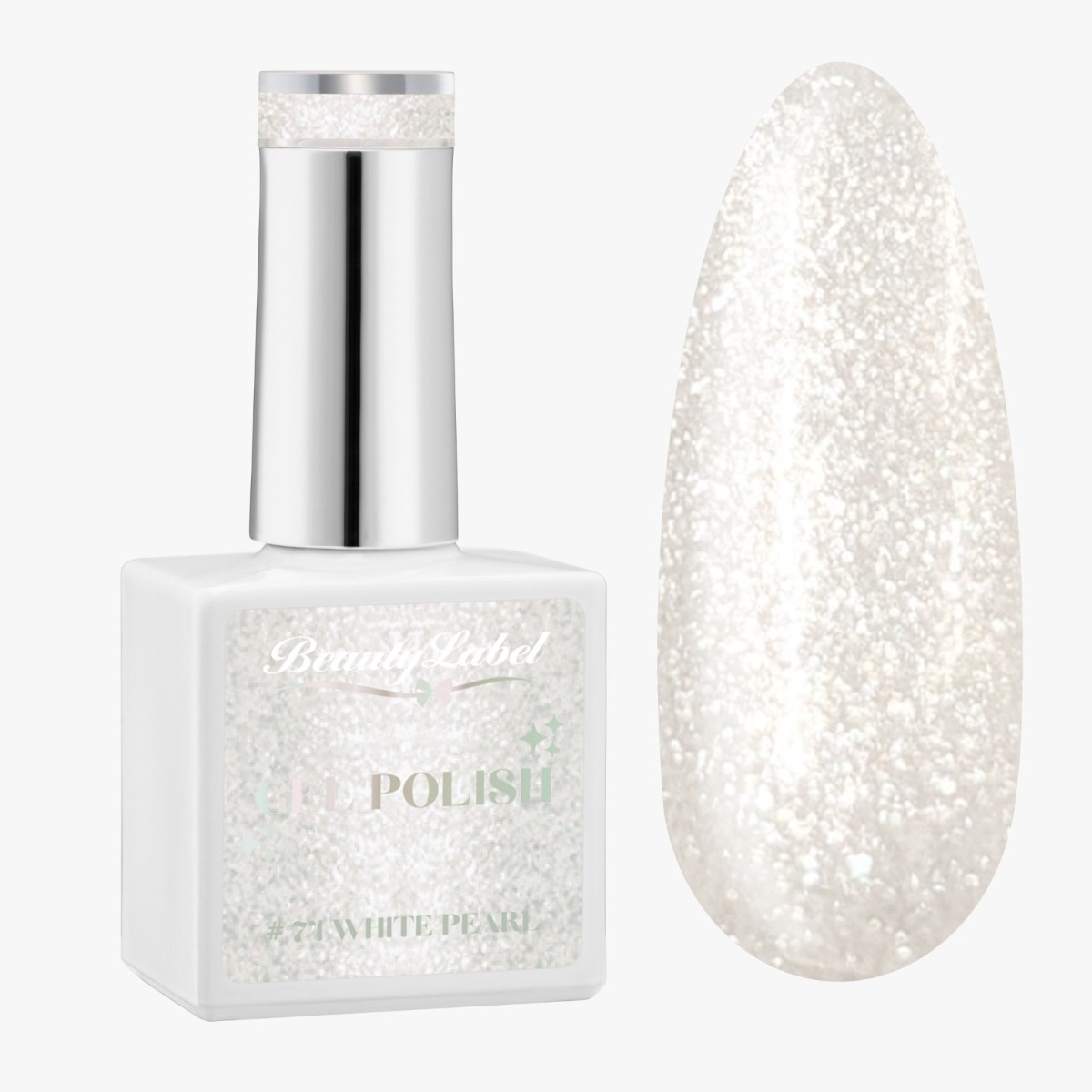 Beauty Label Gelpolish #74 - White Pearl - TPO vrij -15ml