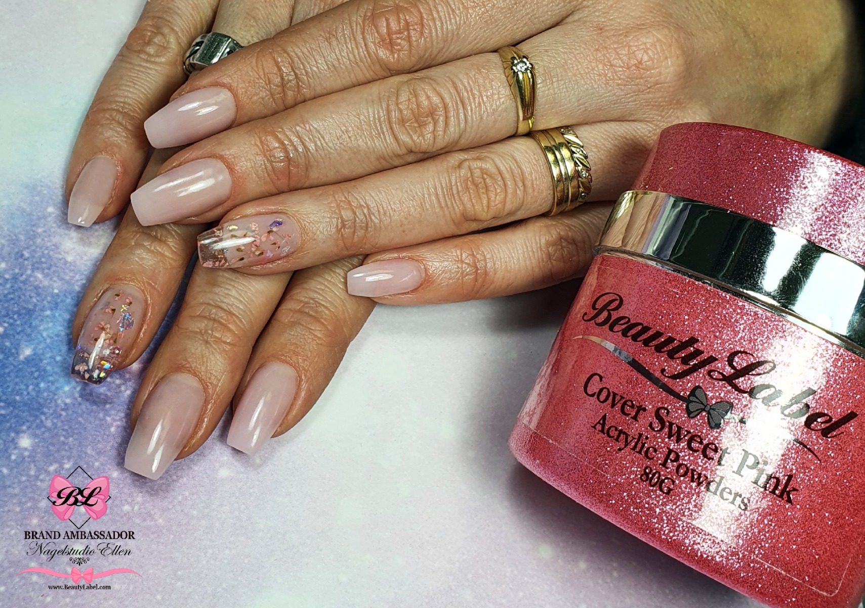 Beauty Label Acrylic Powder - Cover Sweet Pink