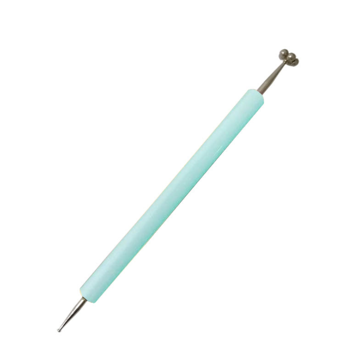 Blauwe nageltool met magneet voor het creëren van een cat eye effect op gelnagels