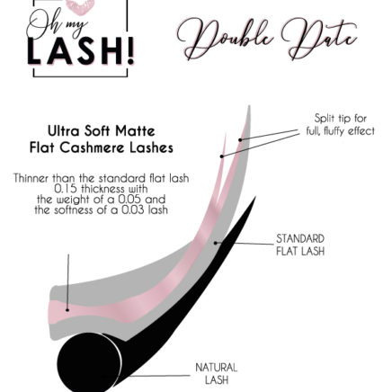 Oh My Lash - Double Date – Flat Cashmere Lashes CC-Curl 