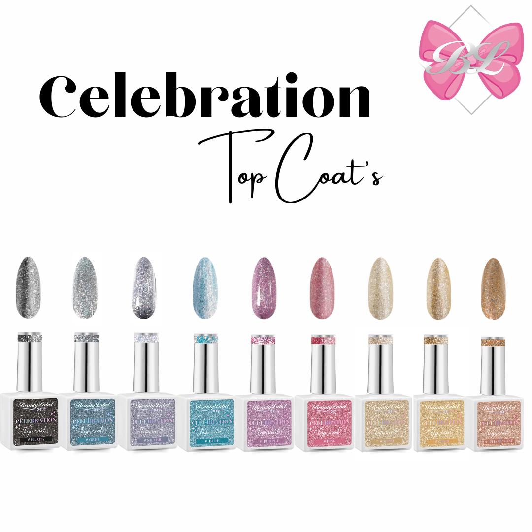 Beauty label Celebration Top Coat Collection kit 9 stuks