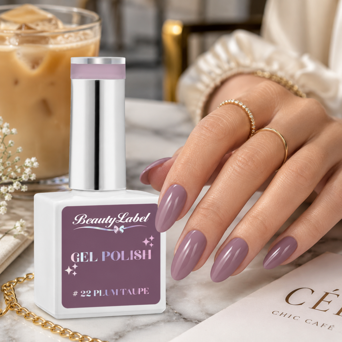 Beauty Label Gelpolish #22 Plum Taupe - TPO vrij