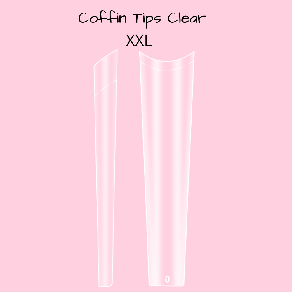 BL Coffin Tips half cover clear - XXL