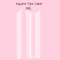BL Square Tips half cover clear - XXL