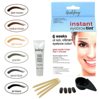 Instant eyebrow tint kit (4 behandelingen) - Kleur - Jet Black