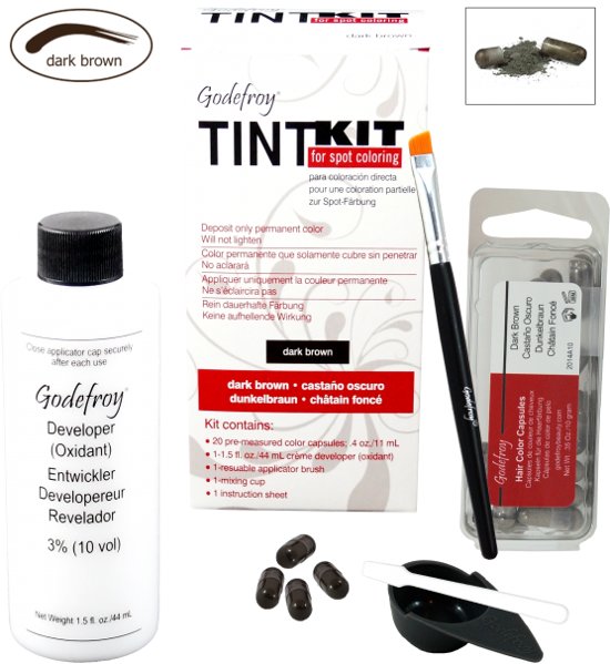 Godefroy Eyebrow Tint Kit - Kleur - Dark Brown