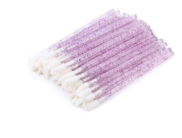 Lip brushes donker roze (50 stuks)