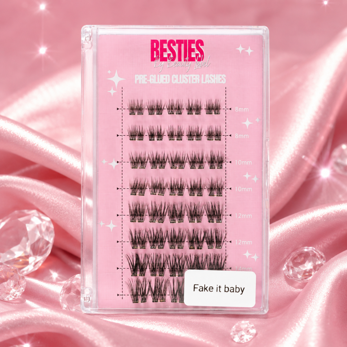 Beauty Label Besties - Pre Glued Cluster Lashes - Fake it Baby