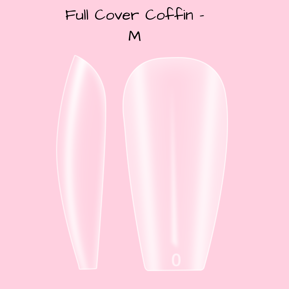 Beauty Label - Full Cover Coffin Tips - M