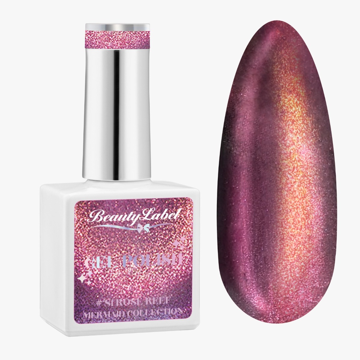 Beauty Label Mermaid Cat Eye Gelpolish #81 - Rosé Reef 