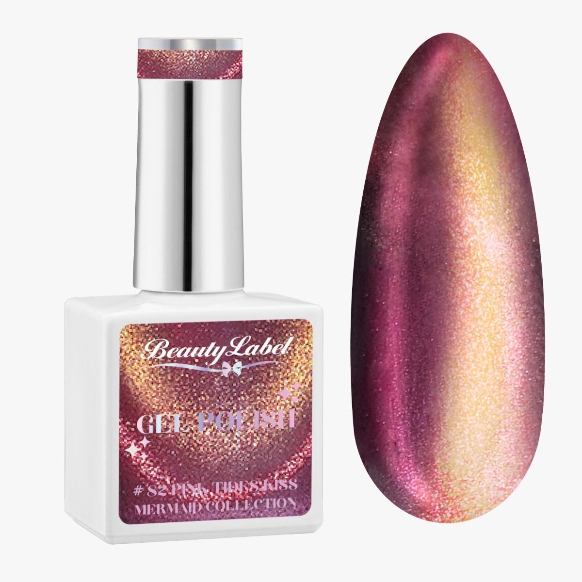 Beauty Label Mermaid Cat Eye Gelpolish #82 - Pink Tides Kiss