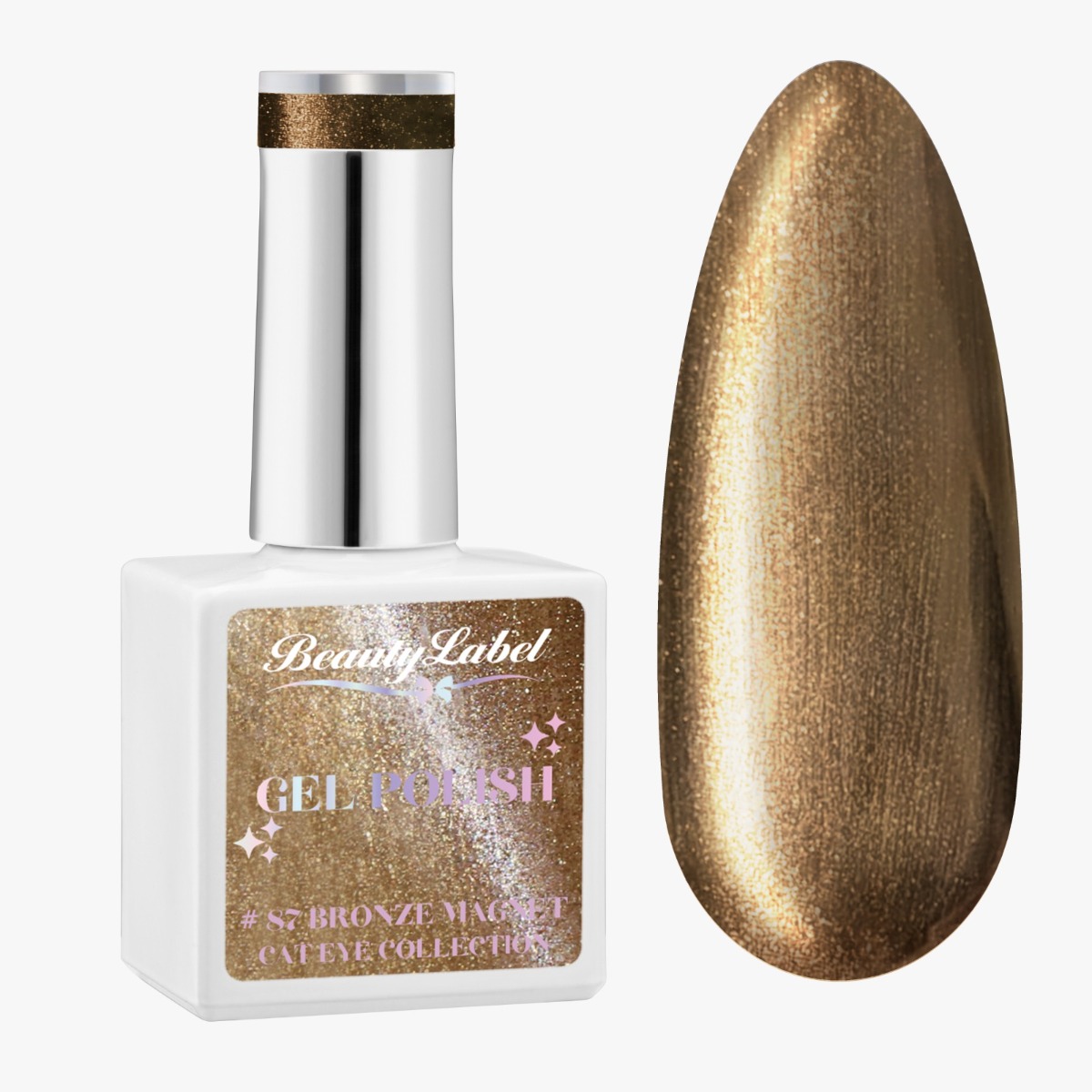 Beauty Label Metallic Gelpolish #87 Bronze Magnet (verkeerde Sticker)
