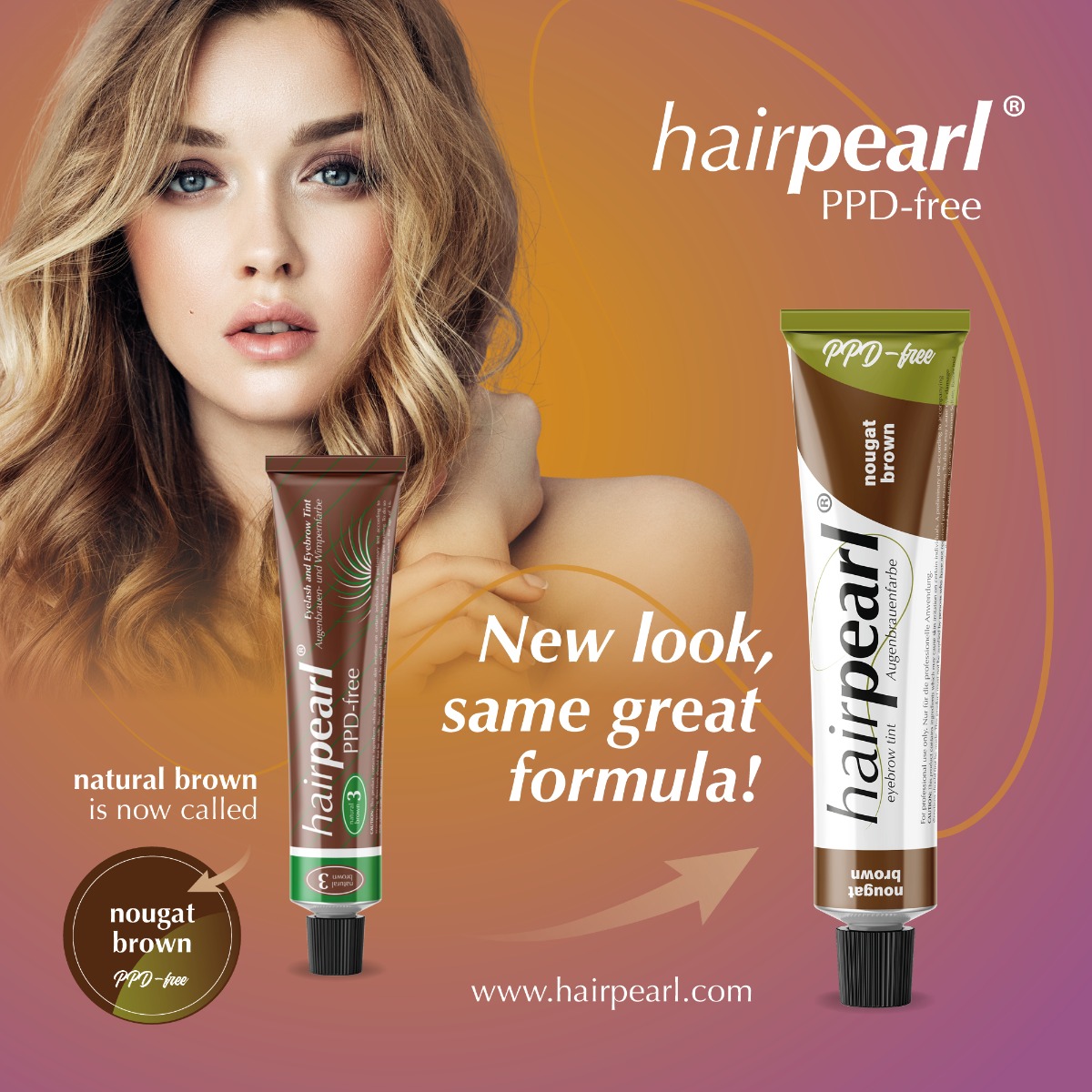Hairpearl PPD free Eyebrow Tint - Nougat Brown