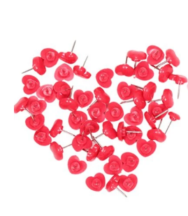 Beauty Label Lijm pinnetjes hart 50 stuks