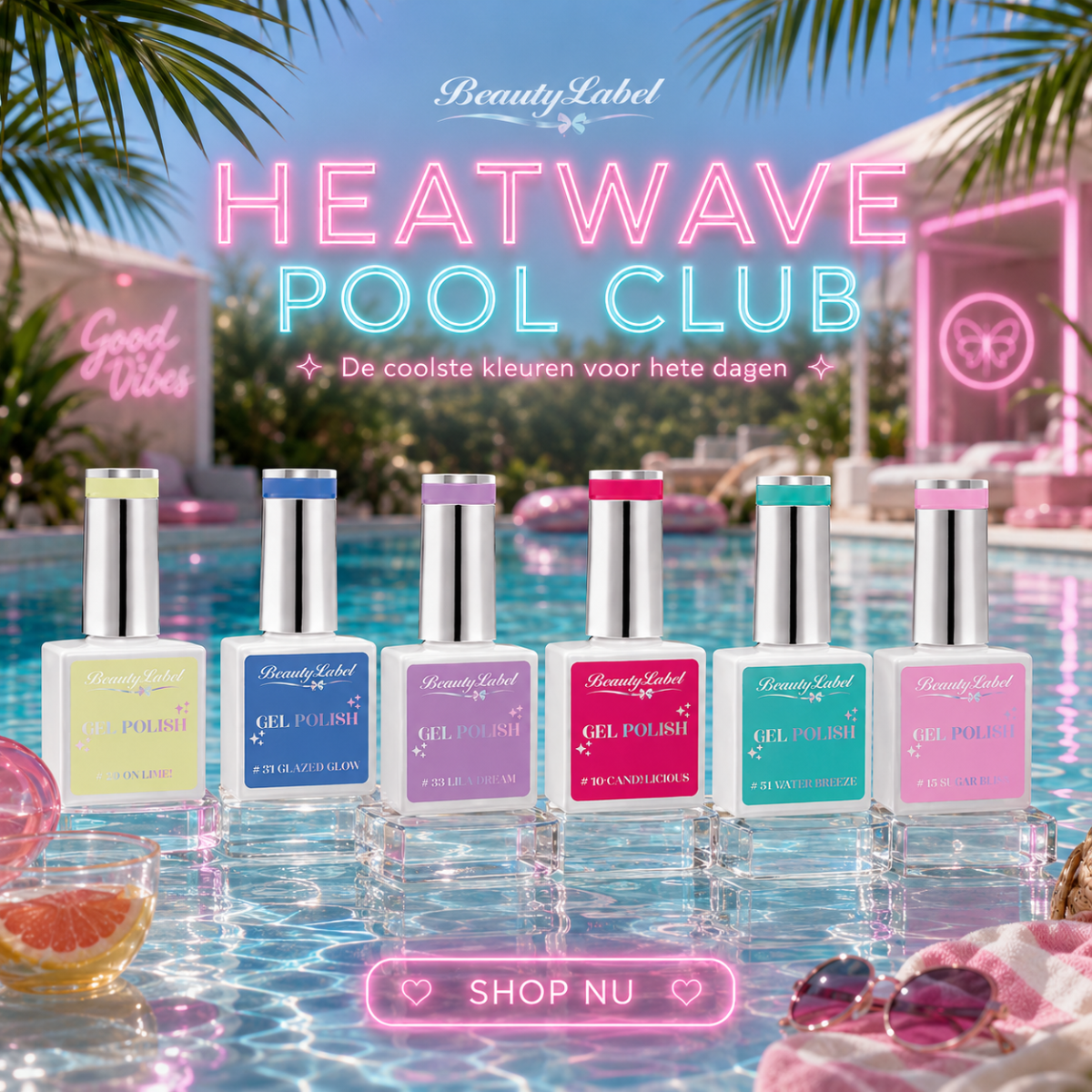 Heat Wave Pool Club Gelpolish kit