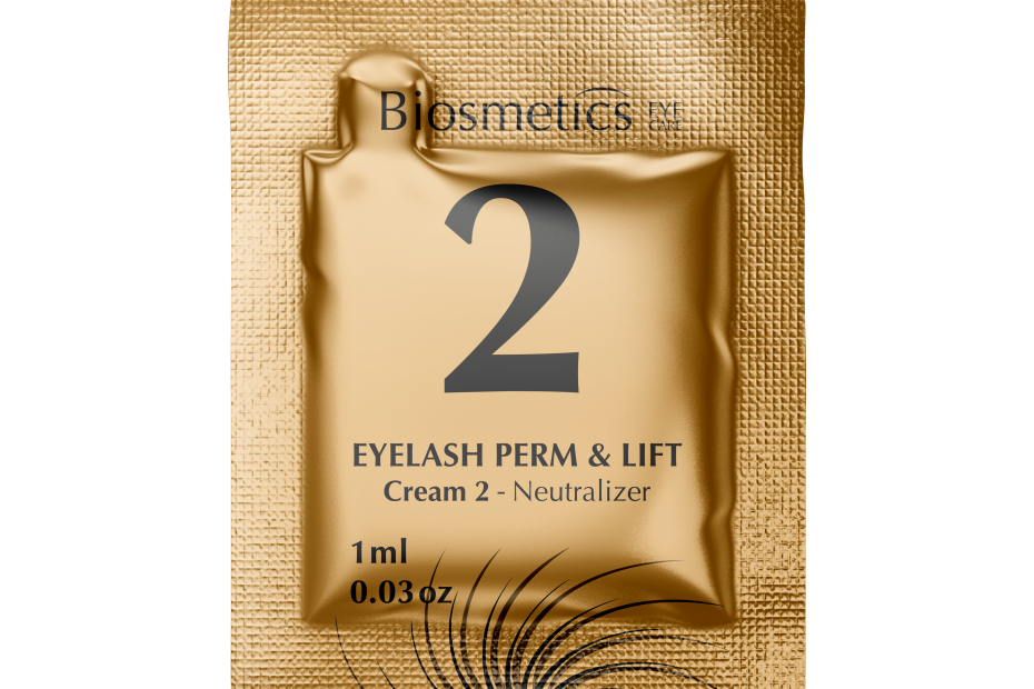 Biosmetics -INTENSIVE - LASHPEARL NEUTRALIZER LOTION (2) 1ML.  10 Sachets